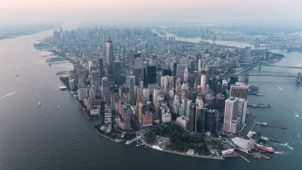 Aerial photography of New York City